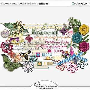Bloom Where You Are Planted Elements by Wendy Page Designs  