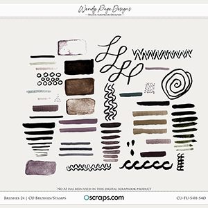 Brushes 24 (CU) by Wendy Page Designs   