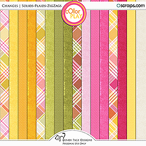 Changes Solids Plaids ZigZags by Wendy Page Designs 