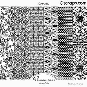 Damask Overlays (CU) by Wendy Page Designs