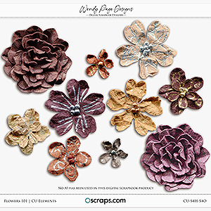 Flowers 101 (CU) by Wendy Page Designs  