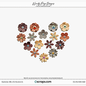Flowers 104 (CU) by Wendy Page Designs   