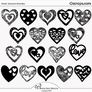 Heart Breaker Brushes (CU) by Wendy Page Designs