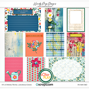 It's a Spring Thing Journal Cards by Wendy Page Designs     