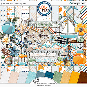 Just Beachy Thanks Kit- by Wendy Page Designs  