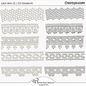 Lace Bits 12 (CU) by Wendy Page Designs 