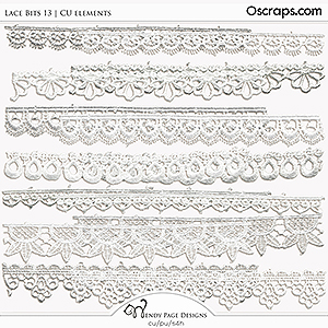 Lace Bits 13 (CU) by Wendy Page Designs