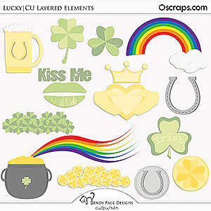 Lucky Layered Elements (CU) by Wendy Page Designs
