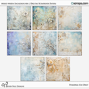 Mixed Media Backgrounds by Wendy Page Designs 