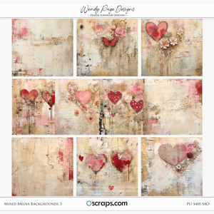 Mixed Media Backgrounds 3 by Wendy Page Designs  