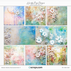 Mixed Media Backgrounds 5 by Wendy Page Designs  
