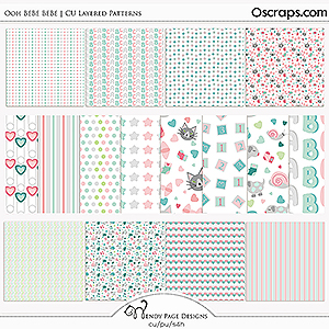 Ooh Bebe Bebe Layered Patterns (CU) by Wendy Page Designs