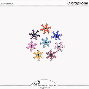 Paper Flakes (CU) by Wendy Page Designs