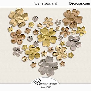 Paper Flowers 19 (CU) by Wendy Page Designs