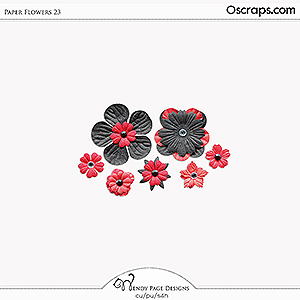 Paper Flowers 23 (CU) by Wendy Page Designs