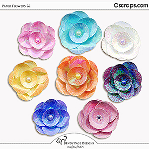 Paper Flowers 26 (CU) by Wendy Page Designs