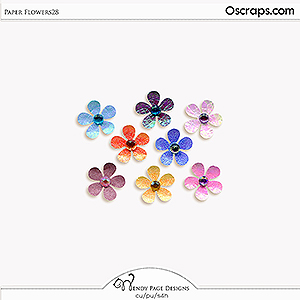 Paper Flowers 28 (CU) by Wendy Page Designs