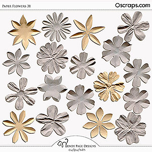 Paper Flowers 31 (CU) by Wendy Page Designs
