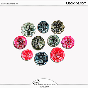Paper Flowers 38 (CU) by Wendy Page Designs
