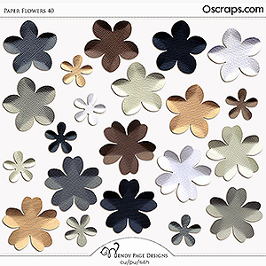 Paper Flowers 40 (CU) by Wendy Page Designs