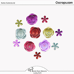 Paper Flowers 42 (CU) by Wendy Page Designs