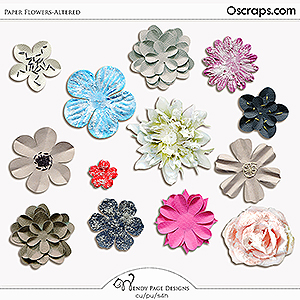 Paper Flowers Altered (CU) by Wendy Page Designs