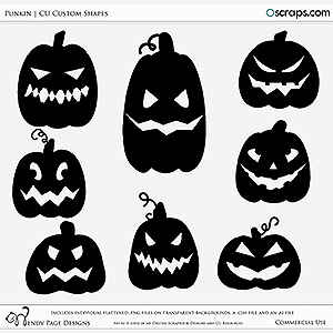 Punkin Custom Shapes (CU) by Wendy Page Designs  