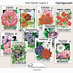 Seed Packet Labels 3 (CU) by Wendy Page Designs