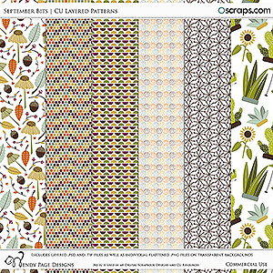 September Bits Layered Patterns (CU) by Wendy Page Designs 