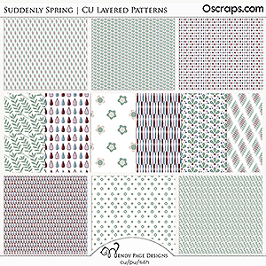 Suddenly Spring Layered Patterns (CU) by Wendy Page Designs