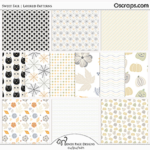 Sweet Fall Layered Patterns (CU) by Wendy Page Designs