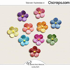Teensy Flowers 4 (CU) by Wendy Page Designs