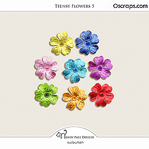 Teensy Flowers 5 (CU) by Wendy Page Designs