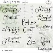 Zen Garden WordArt by Daydream Designs 