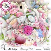 Flowery Pink Elements