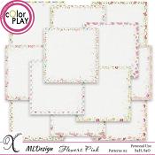 Flowery Pink Patterned Papers 2
