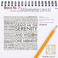 52 Inspirations :: 2012 Bonus No. 7