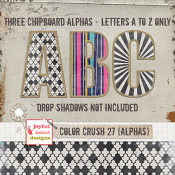 Color Crush 27 (3 chipboard alphas)