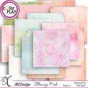 Flowery Pink Papers 2