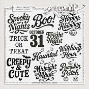 Faded Fright - Wordart Stamps by Joyce Paul Faded Fright - Wordart Stamps by Joyce Paul