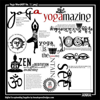 Yoga WordART No 1