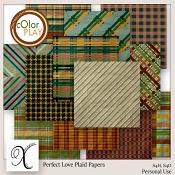 Perfect Love Plaid Papers