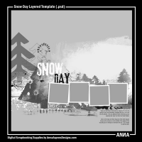 Snow Day Layered Template