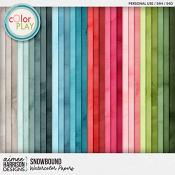 Snowbound Watercolor Papers by Aimee Harrison