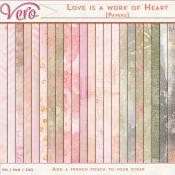 Love Is A Work of Heart Papers Pack by Vero