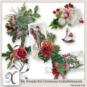 My Wonderful Christmas Embellishments