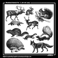 Woodland Animals No 1