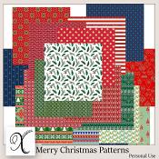 Merry Christmas Patterned Papers