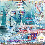 Somewhere Near the Sea Painted Elements by Lorie Davison