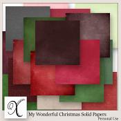 My Wonderful Christmas Cardstock